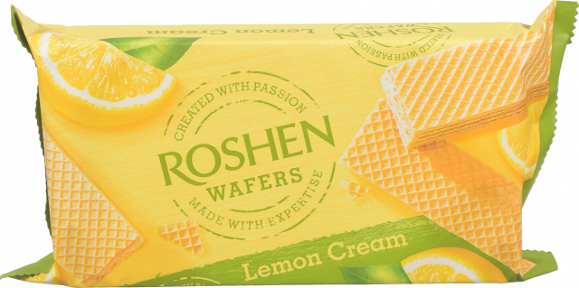 Вафлі Рошен 216 г Roshen Wafers лимон