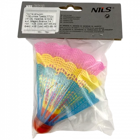 Волан пластик кольоровий NILS NL 6013