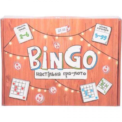 Гра настільна Лото BinGo 30757 (укр.) в кор.