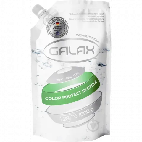 Гель д/прання Galax 1000 г д/пак. д/кольорових речей