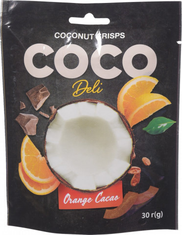 Чіпси кокосові Coco Deli 30 г Апельсин/Кориця/Кофе
