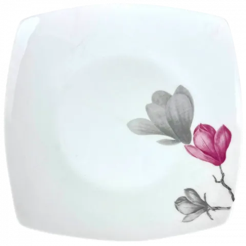 Тарілка десертна AGD мікс декор 20 см арт. 2T0202 квадрат. И143