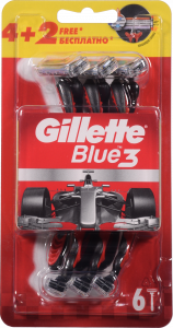 Станок однораз. д/гоління Gillette 6 шт. Blue 3 Red