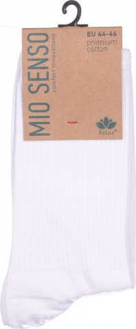 Шкарпетки чол. Mio Senso Relax4 C331R білий, р. 44-46