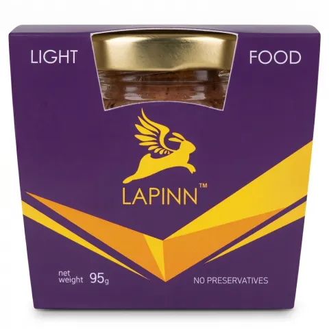 Паштет Lapinn 95 г скл. з печінкою кролика і в`ял.фруктами