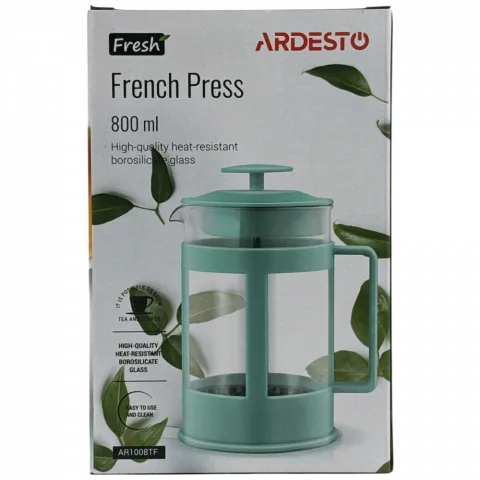 Френч-прес Ardesto Fresh 800мл блакитний AR1008TF