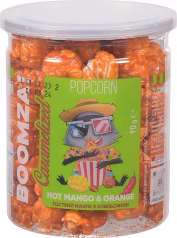 Попкорн Boomza 90 г Манго з апельсином гострий