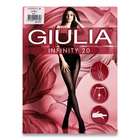 Колготи жін. Giulia Infinity 20 Nero 4