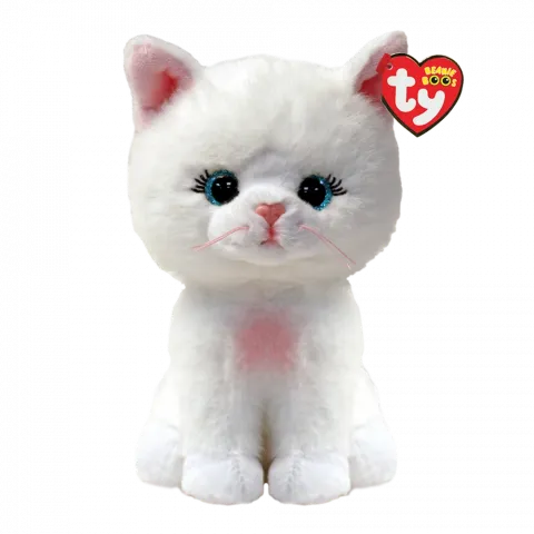 Іграшка М`яка TY Benie Bebies Біла кішка15см 37377