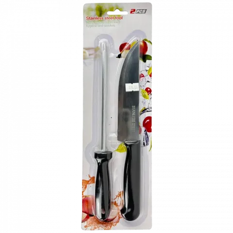 Ніж кухонний с мусатом 30см арт. AQC-JM22-16931 БИ268