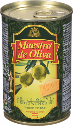 Оливки Маестро 300 г жб з сиром