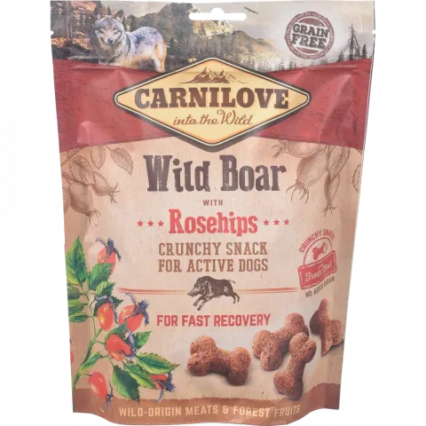 Ласощі д/собак Carnilove 200 г дикий кабан та шипшина