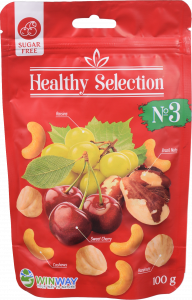 Healthy Selection Суміш горіхів та фруктів 3 (без сахара) 100 г