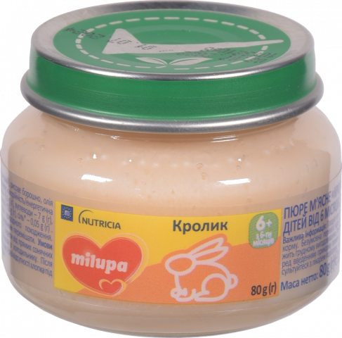 Пюре Milupa 80 г Кролик