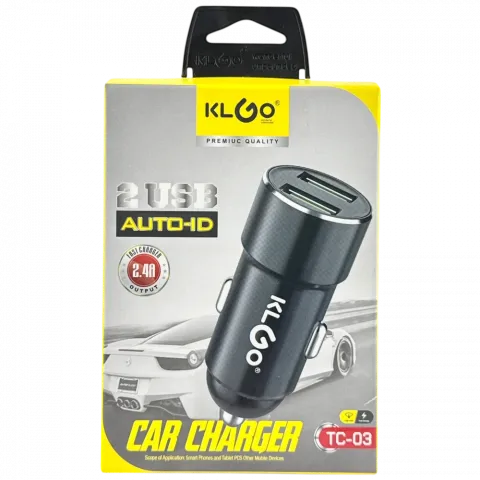 Зарядний пристрій для авто  TC-03 2.4A арт. 17488-12 И085