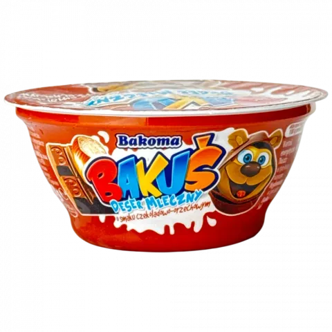 Десерт BAKUS 100г Шоколад-фундук (Польща)