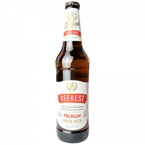 Пиво Beerest Premium 0,5л світле 4,8 скл. (Чехія)