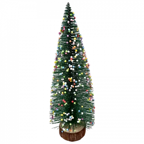 Ялинка настільна зелена с декором 25 см арт. QY-043 9245 И085