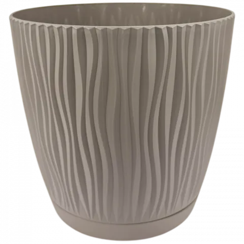 Горщик д/квітів PP Sandy P 24 см мокка DSY240P-7529U И708 (Польща)