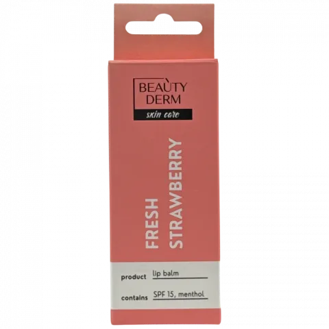 Бальзам д/губ Beauty Derm 10 мл Fresh Strawberry