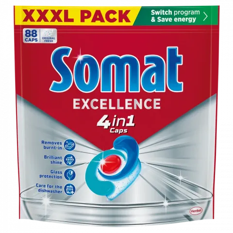 Капсули д/посудом. машин Somat Excellence 4 в 1 88 шт.