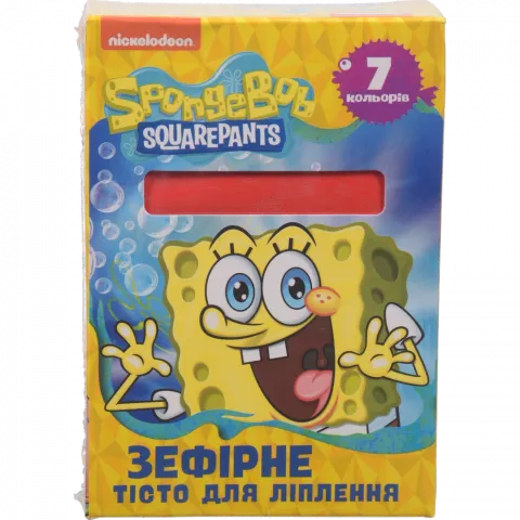 Набір д/творчості Зефірне тісто д/ліплення SpongeBob SquarePants 7 шт. 122978