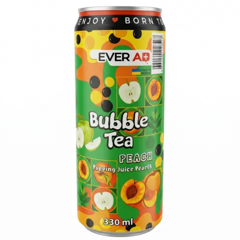 Напій б/алк. Ever Aid 0,33 л з/б Bubble Tea Peach