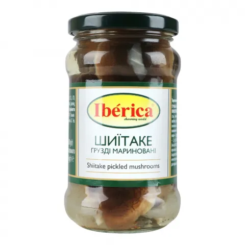 Гриби Iberica Шиїтаке (Грузді) 280 г скл. маринов.