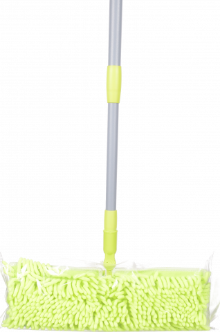 Швабра JIARONG мікрофібра з телескопічною ручкою 75х45х30 см смугаста И916