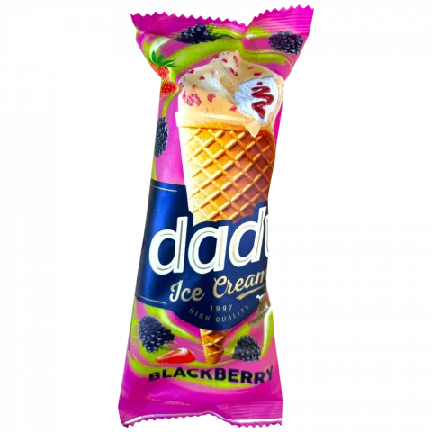 Морозиво DADU ваніл.Ожина/Полуниця у ріжку 90г И072(Литва)