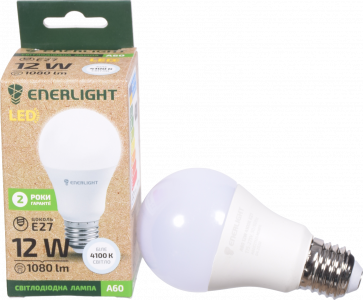 Лампа LED Enerlight звичайна біла 12 Вт E27
