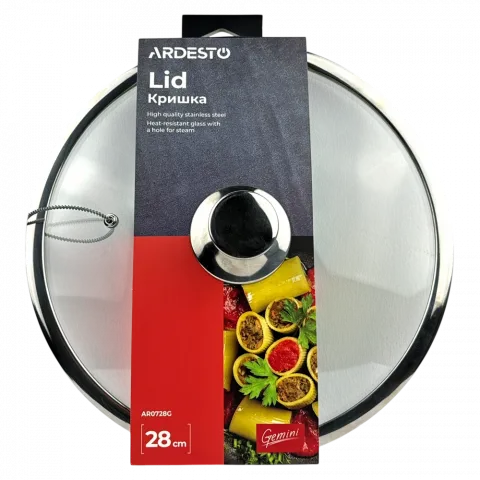 Кришка скл. Ardesto Gemini 28 см AR0728G