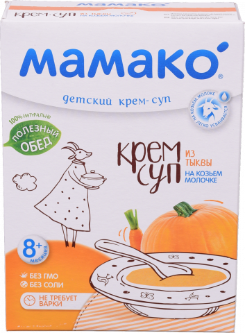 Крем-суп Мамако 150 г з гарбуза на козиному молоці