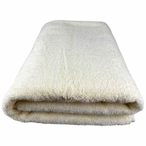 Рушник махровий DINA.ME QD-0496 70х140 см 550 г/м2 Молочний (Узбекистан) И595