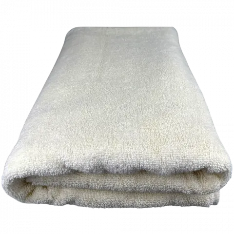 Рушник махровий DINA.ME MURSALIN 70х140 см 550 г/м2 Молочний (Узбекистан) И73