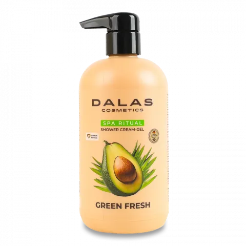 Гель д/душу Dalas Cosmetics 550 мл Green fresh