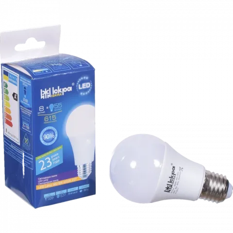 Лампа LED Іскра звичайна біла 8 Вт E27