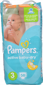Підг. Pampers Active Baby Econom 58 шт. Midi (4-9 кг)