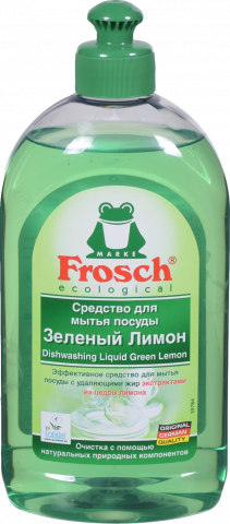 Засіб д/посуду Frosch 500 мл Зелений лимон