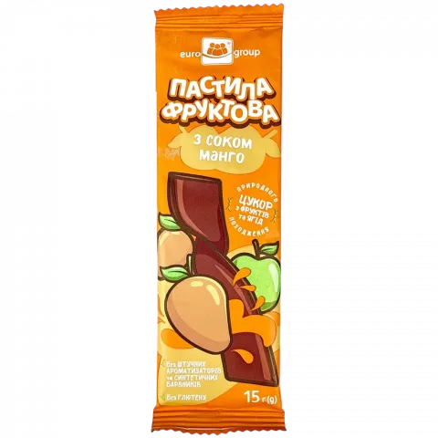 Пастила Єврогруп 15 г з соком манго