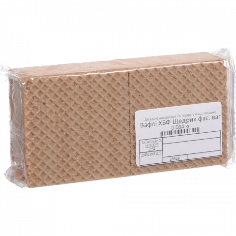 Вафлі ХБФ Щедрик фас. ваг.