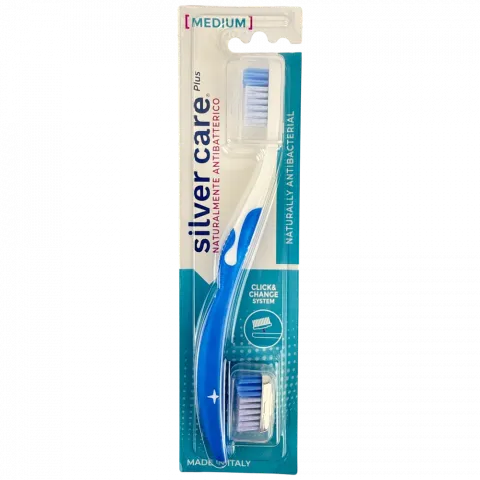 Зуб.щітка Silver Care серед.жорст.з/змін.насад. И377(Італ)