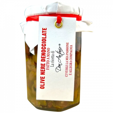 Оливки Don Antonio 280 г чорні без кісточок И060 (Італія)