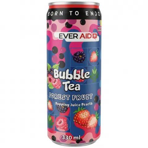 Напій б/алк. Ever Aid 0,33 л з/б Bubble Tea Forest Fruit