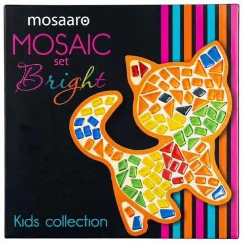 Набір д/творчості Mosaaro зі скляною мозаїкою дитячий Котик МА7006