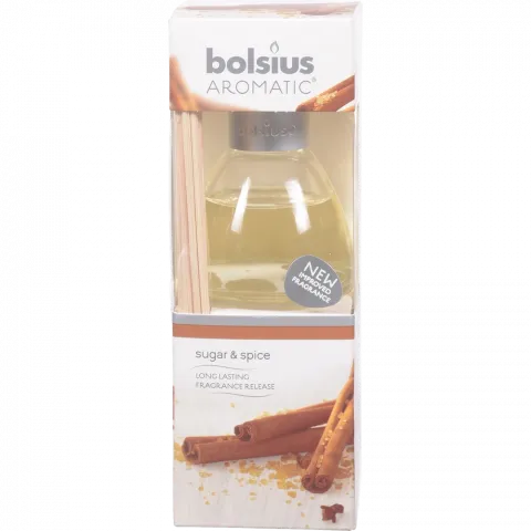 Арома-дифузор Bolsius з паличками, 45 мл, Цукор і спеції, арт. 102926806787