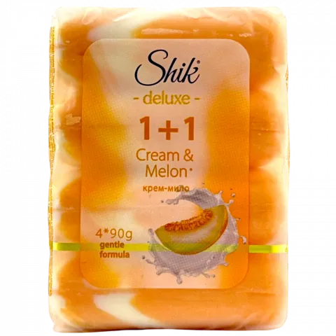Мило Shik 1+1 Deluxe 4х90 г Крем та диня екопак