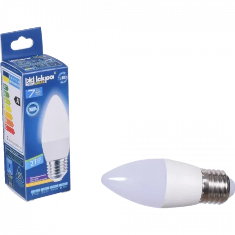 Лампа LED Іскра свічка біла 7 Вт E27