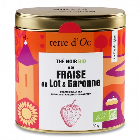 Чай TR 80г чорний Полуниця Біо (Фр)