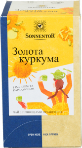 Чай Sonnentor 36 г з прянощами Золота куркума з імбирем та кардамоном органич.